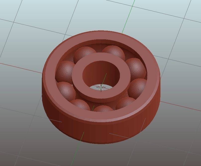 Spinner-size ball bearings - working 608 3D print model_3