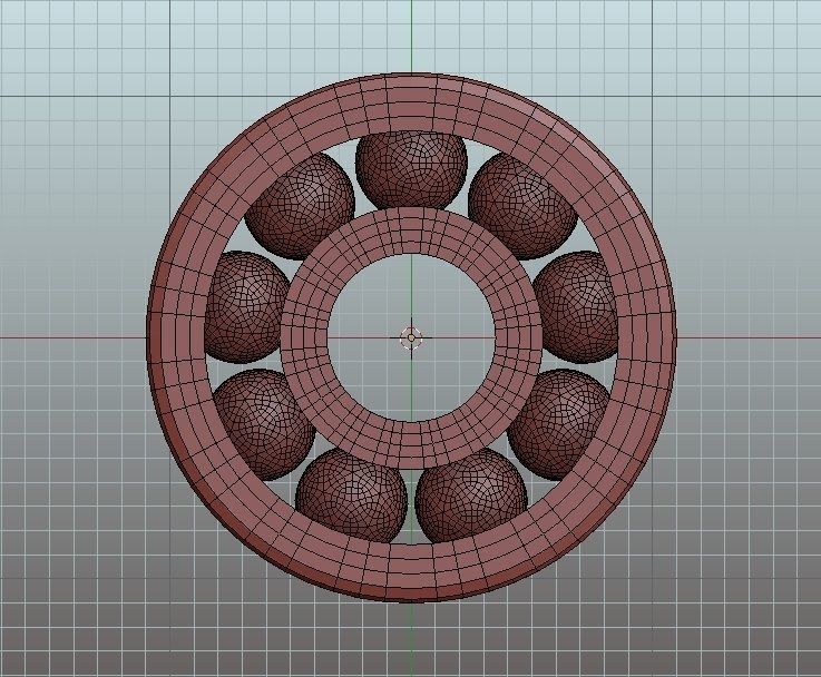 Spinner-size ball bearings - working 608 3D print model_6