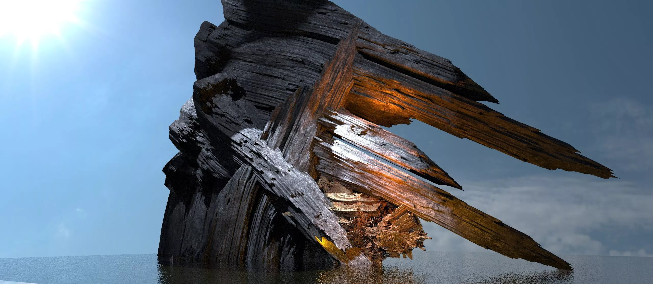 Persian Mountain 3 3D model