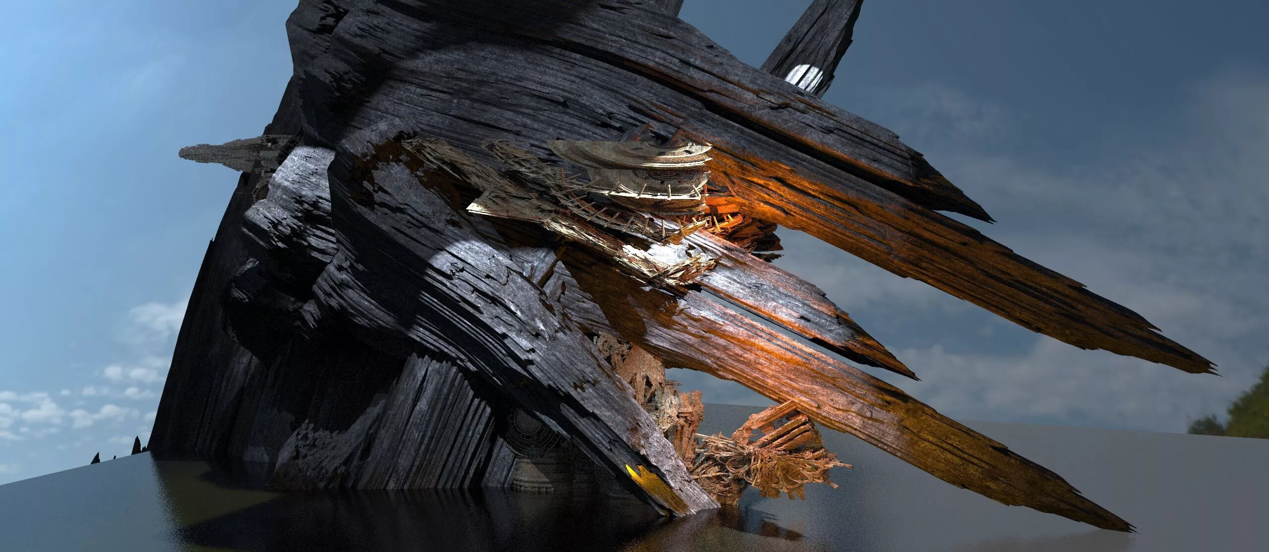 Persian Mountain 4 3D model