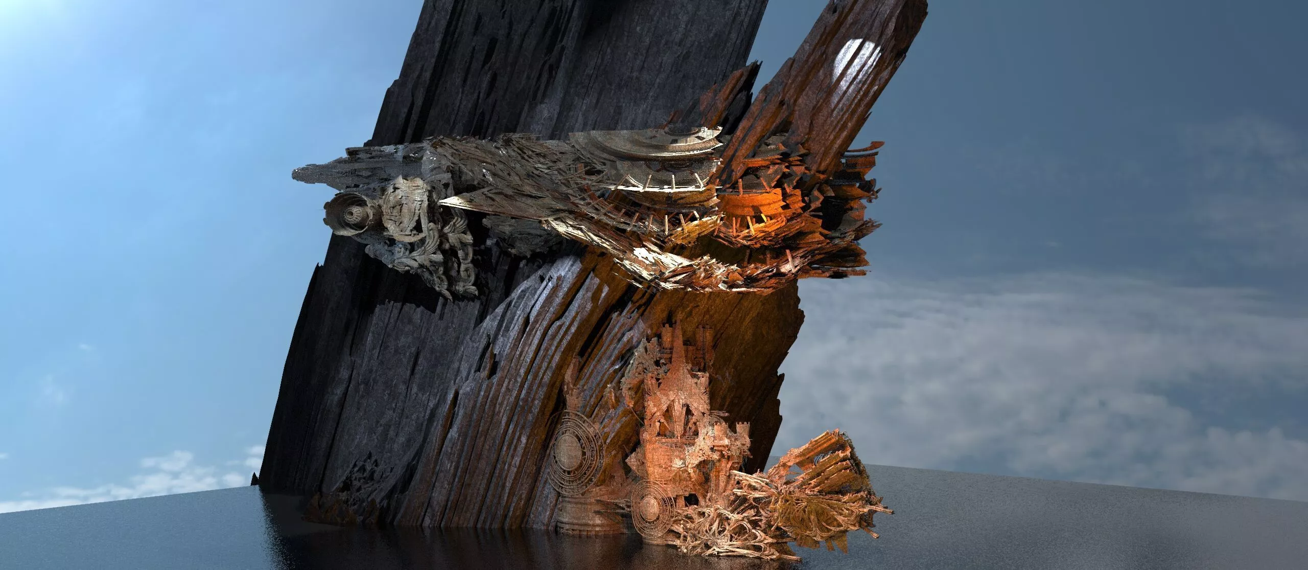 Persian Mountain 6 3D model