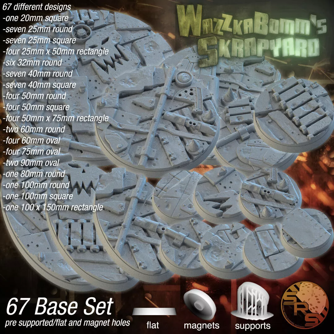 Scrap Bases 3D print model