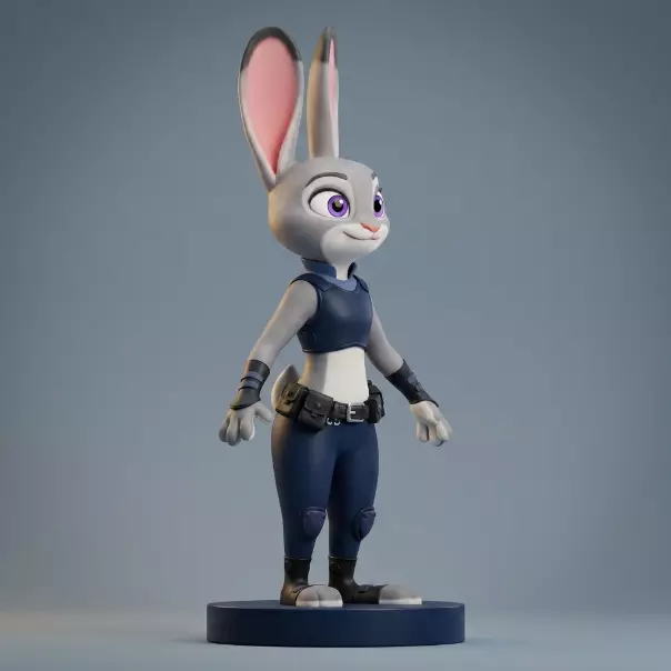 Judy Hopps 3D Printable Figurine 3D print model