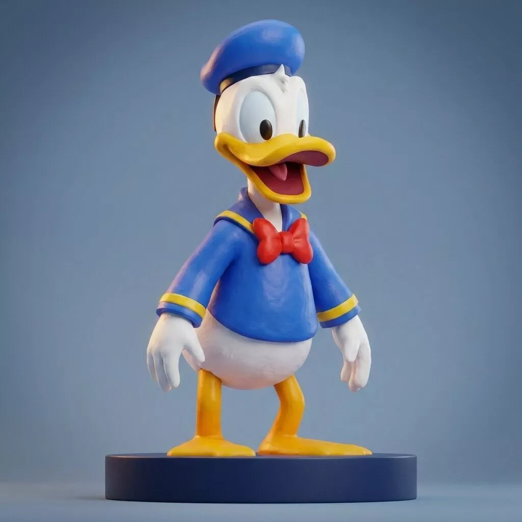 Donald Duck 3D Printable Figurine 3D print model