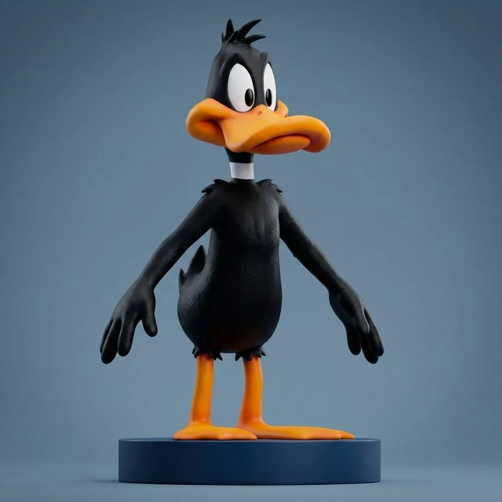 Daffy Duck 3D Printable Figurine 3D print model