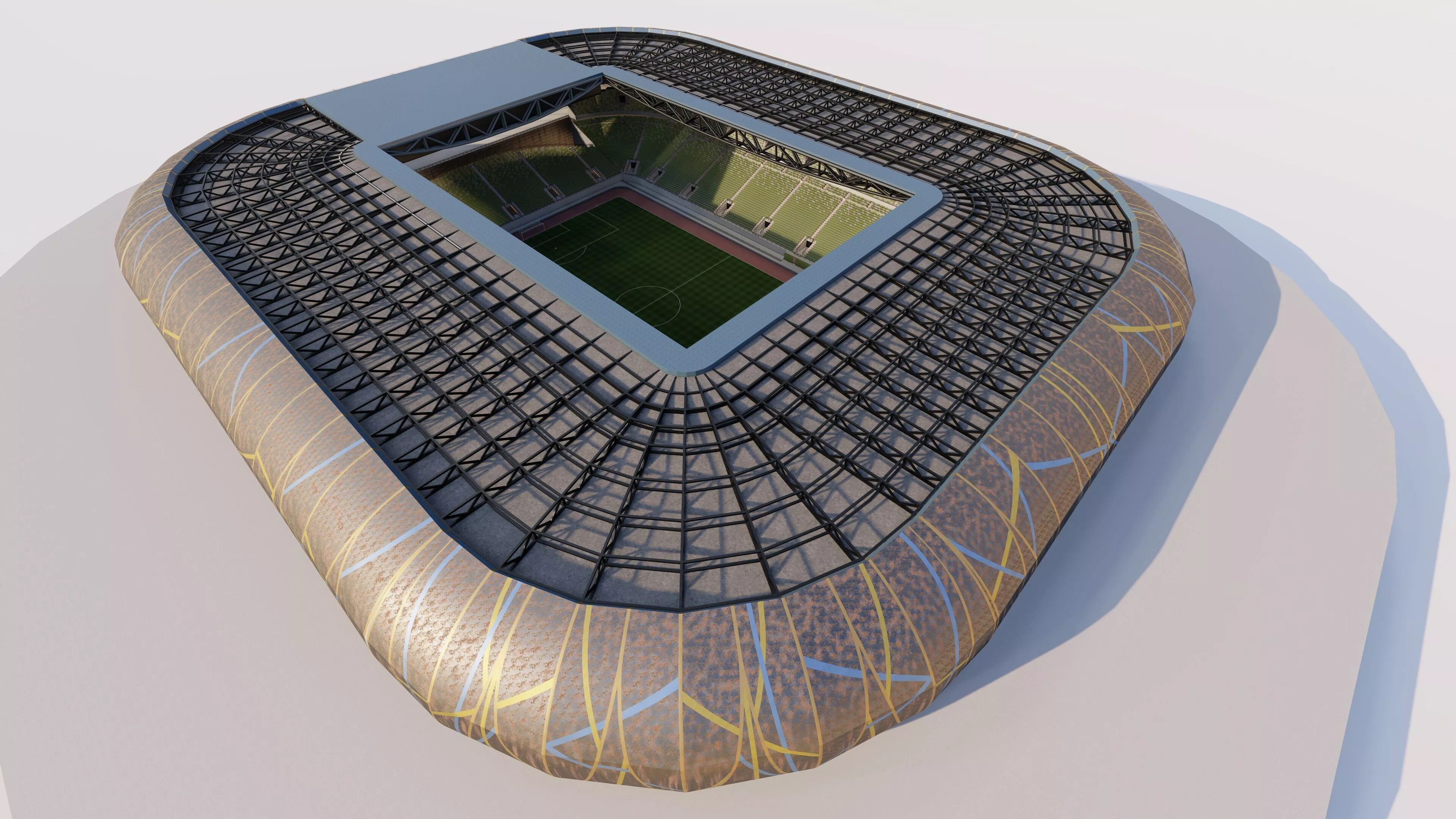 Football Stadium-American football 3D model