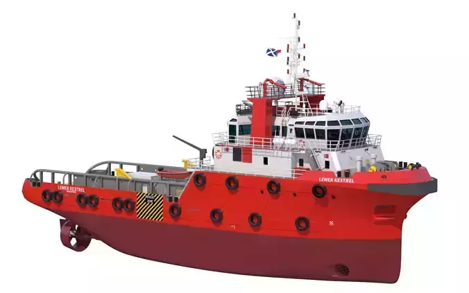 48m AHTS Anchor Handling Tug 3D model