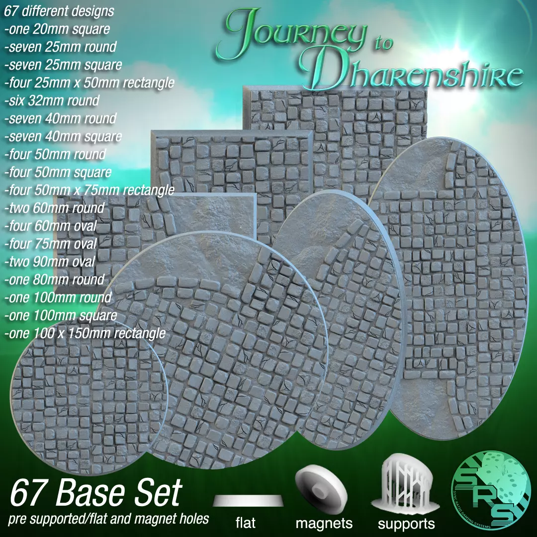 Cobblestone Bases 3D print model