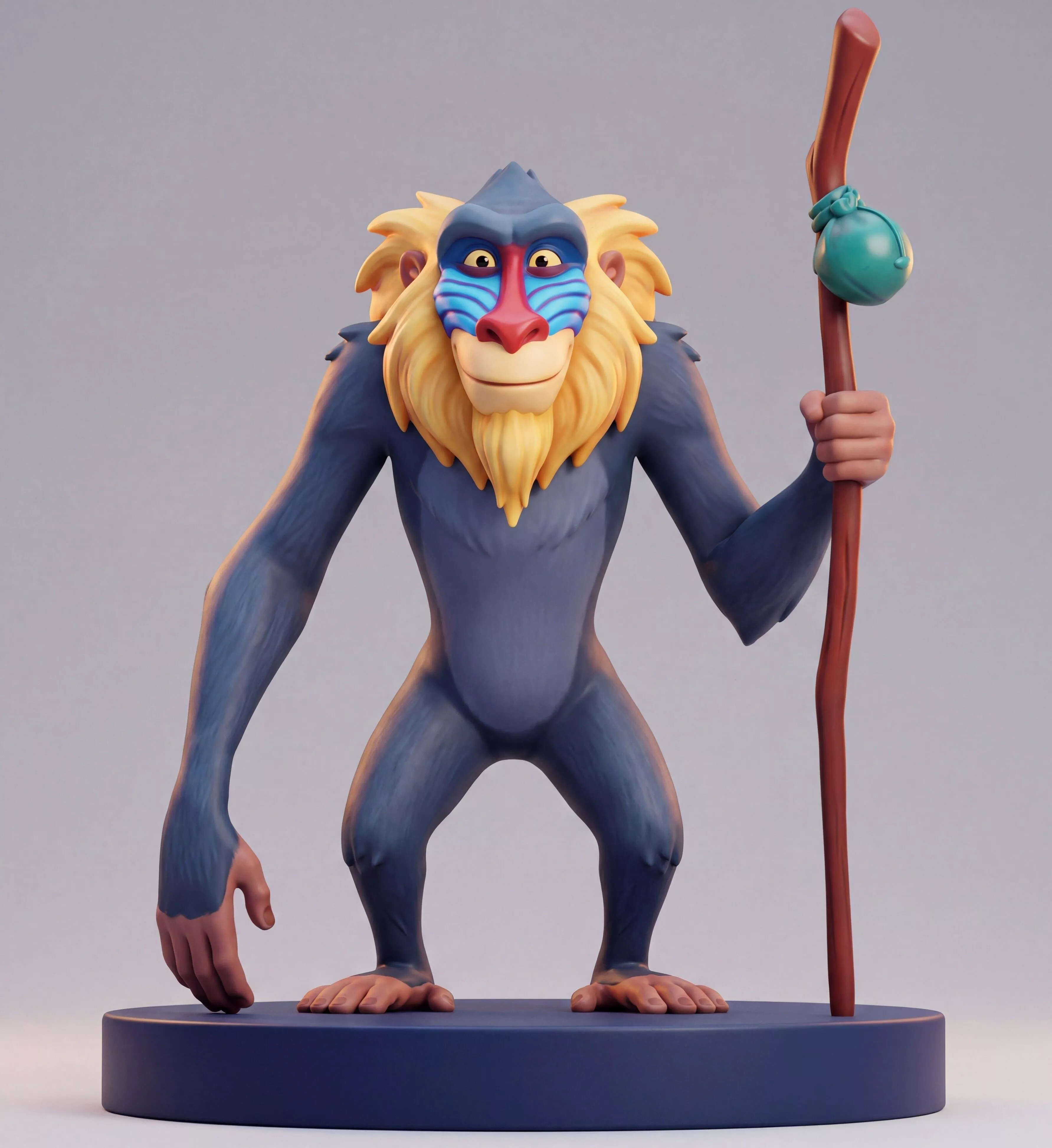 Rafiki Lion King 3D Printable Figurine 3D print model