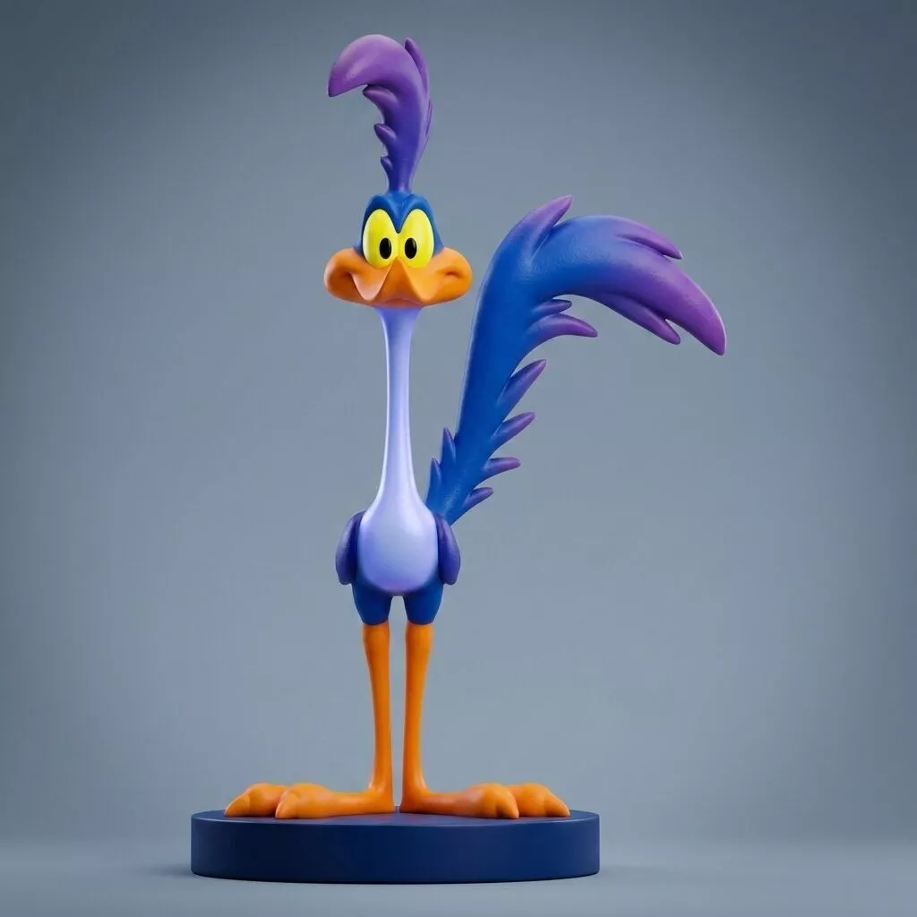 Road Runner Looney Tunes 3D Printable Figurine 3D print model