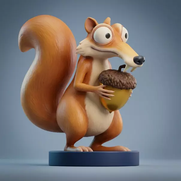 Scrat 3D Printable Figure 3D print model