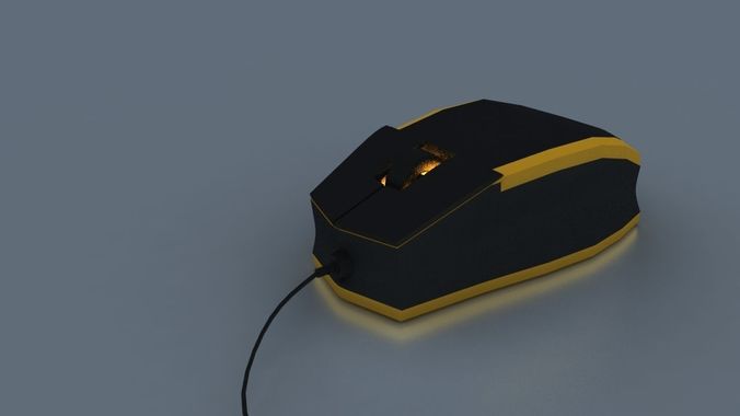Gaming Mouse 3D Free low-poly 3D model