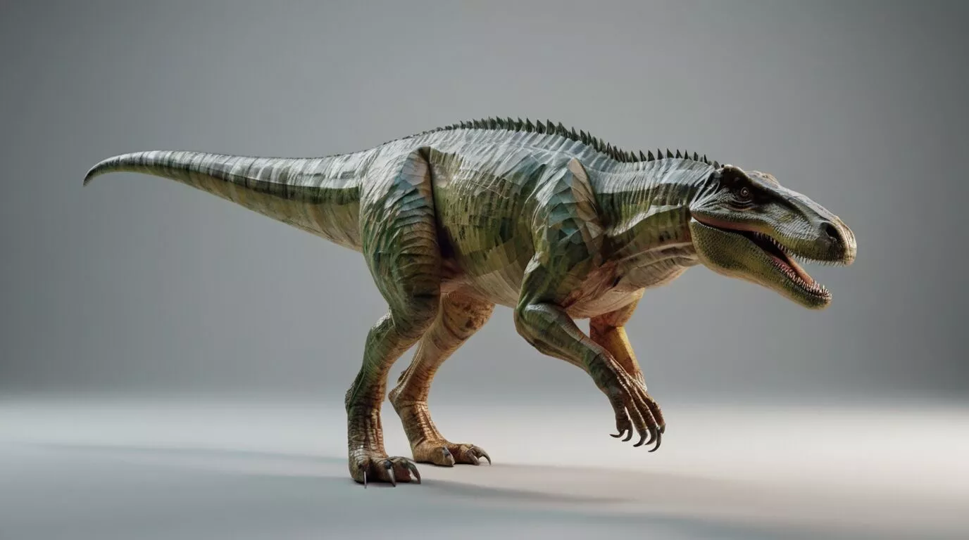 Low Poly Baryonyx 3D Model - Geometric Dinosaur Asset 3D print model