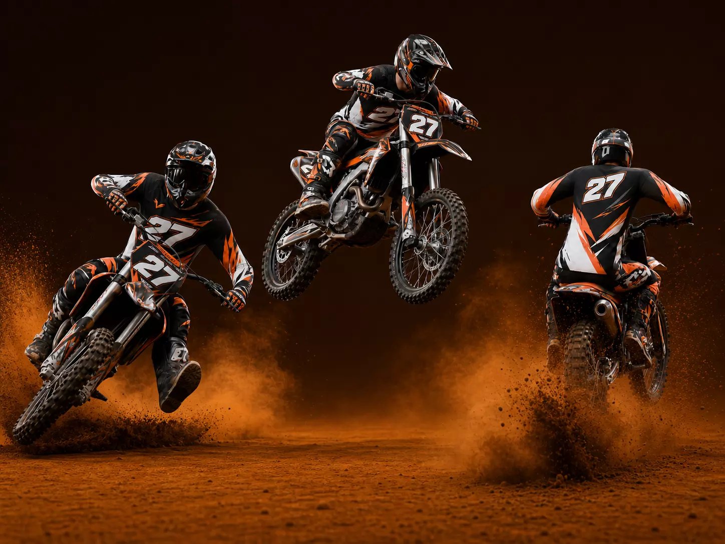 Motocross Rider - Rigged Low-poly 3D model