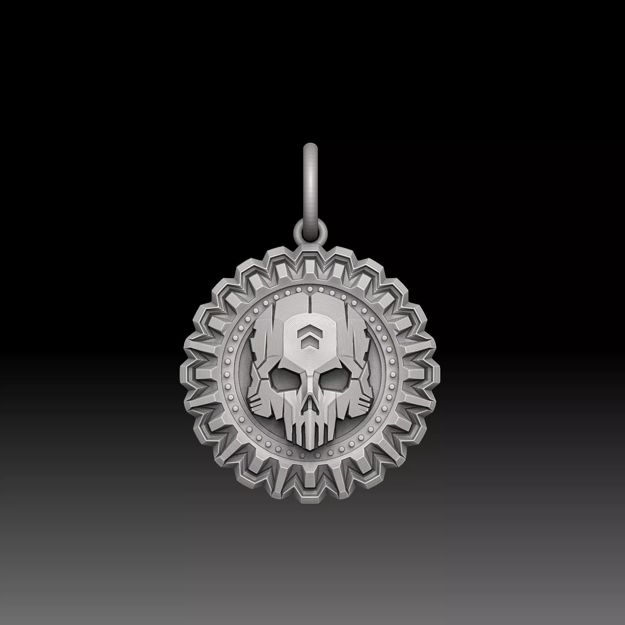 Negative Space Designs- one inch pendant 3D print model