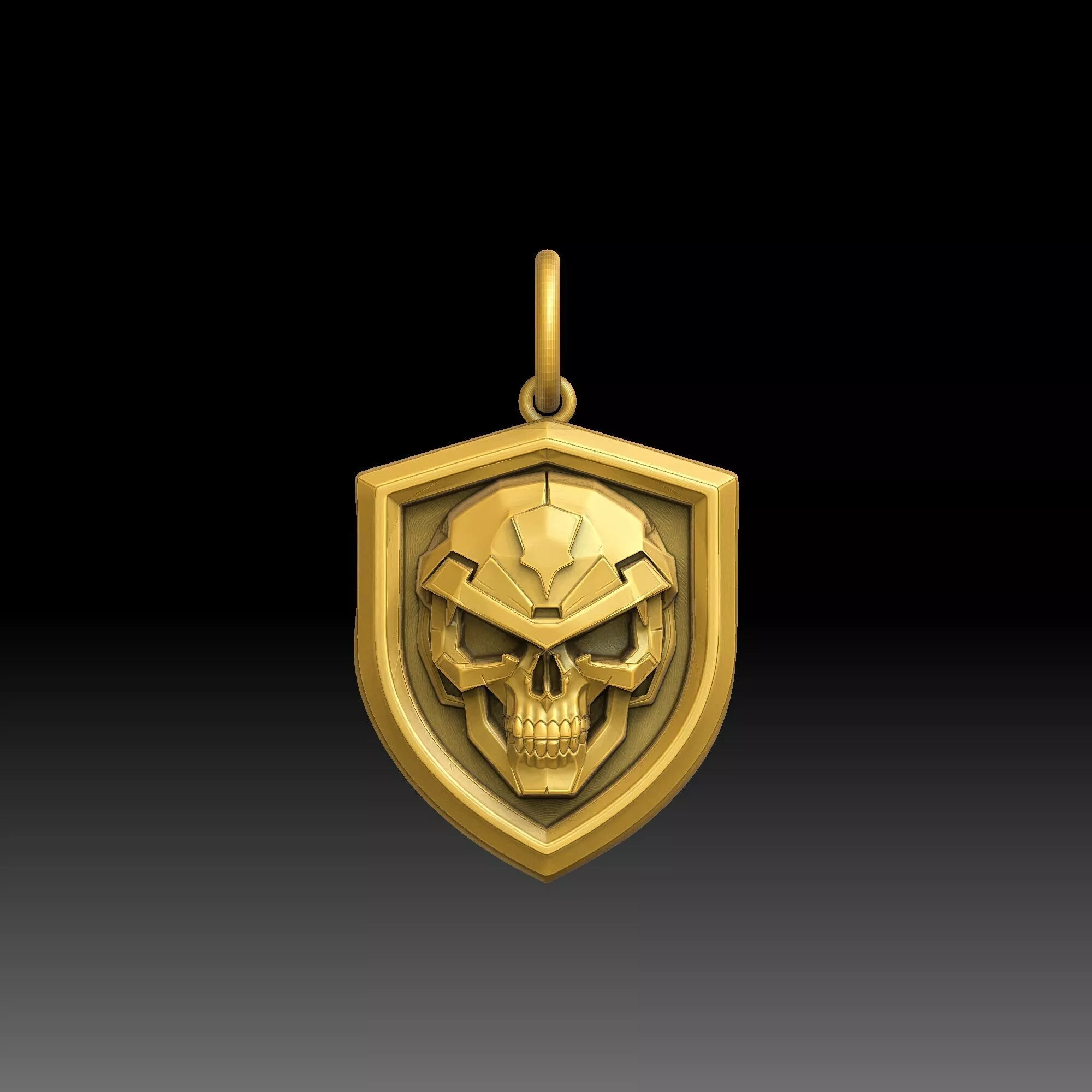 Negative Space Designs- one inch pendant 3D print model