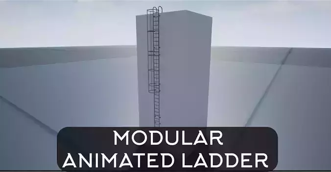 Modular Ladder Low-poly 3D model