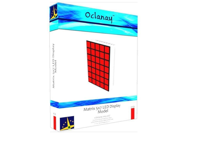 Matrix 5x7 LED Display Model Low-poly 3D model