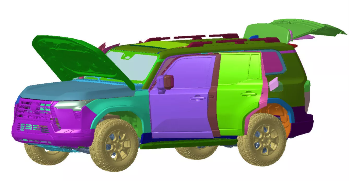Lexus GX 550 4WD Overtrail 2025 Vehicle 3d scan model 3D model 3D model