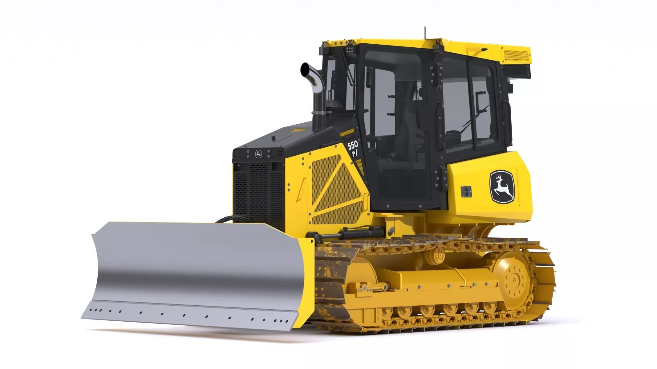 John Deere 550 P-Tier Crawler Dozer 3D model