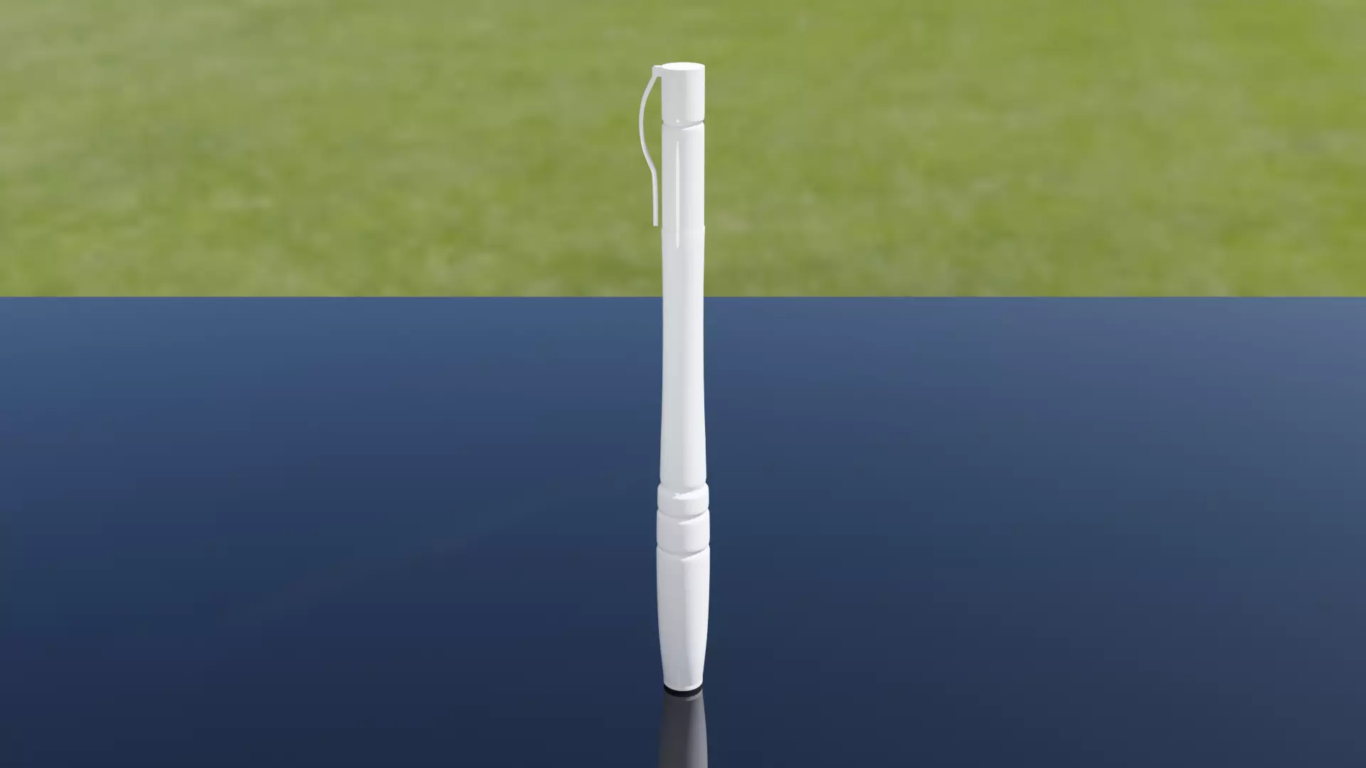 Realistic white Ballpoint Pen 3D Model Low-poly 3D model