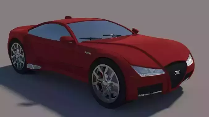 Audi S8 Low-poly 3D model