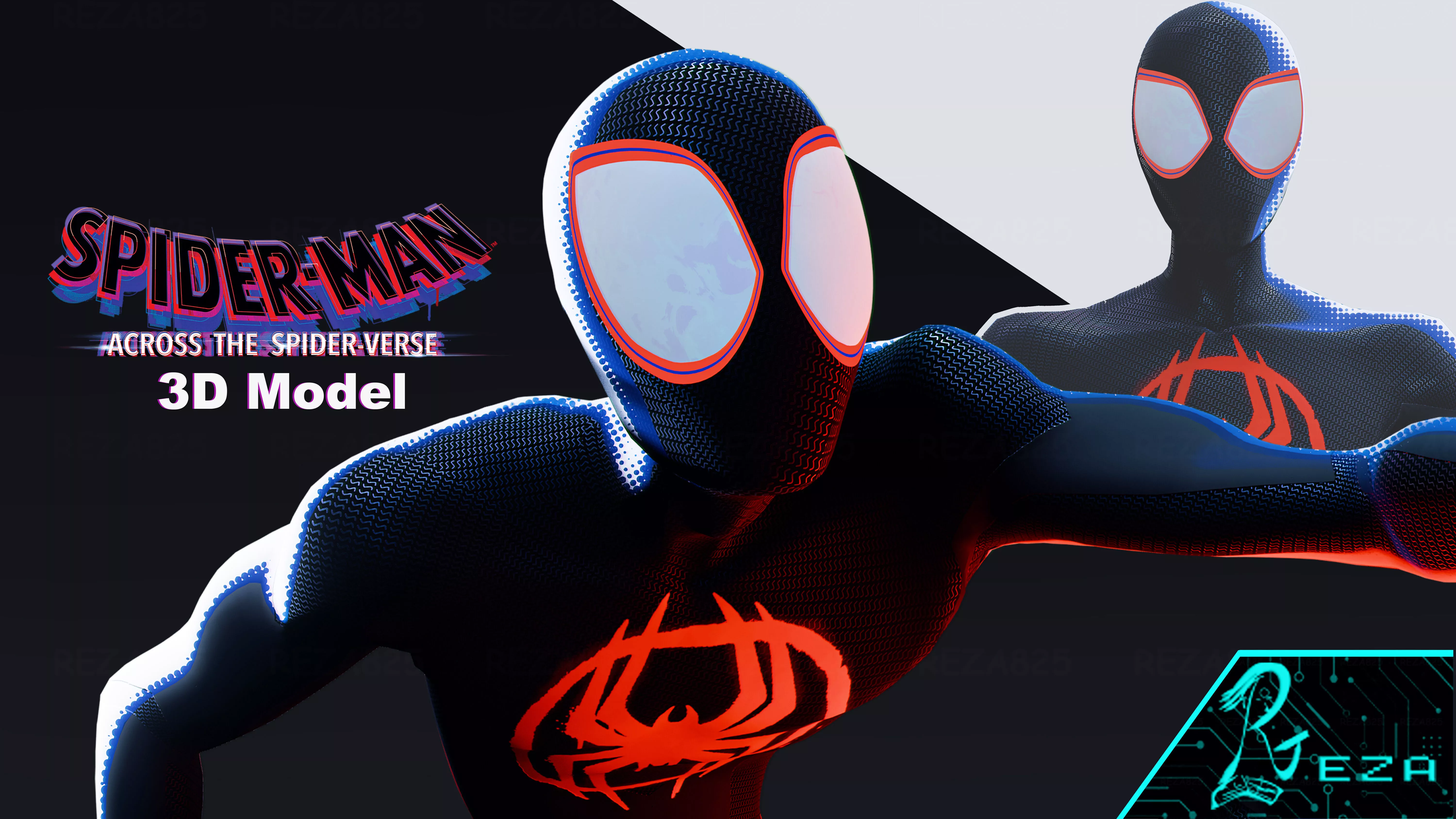 Spider-Man Across the Spider-Verse ATSV Miles Morales SUIT 3D model