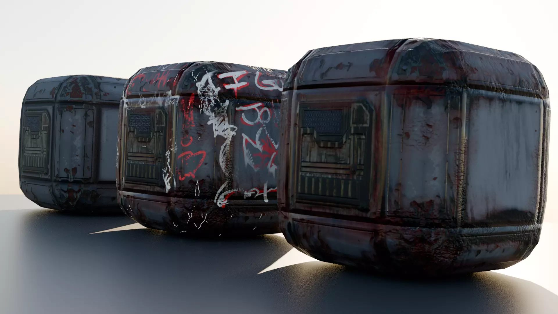 Scifi Case 221 Free low-poly 3D model