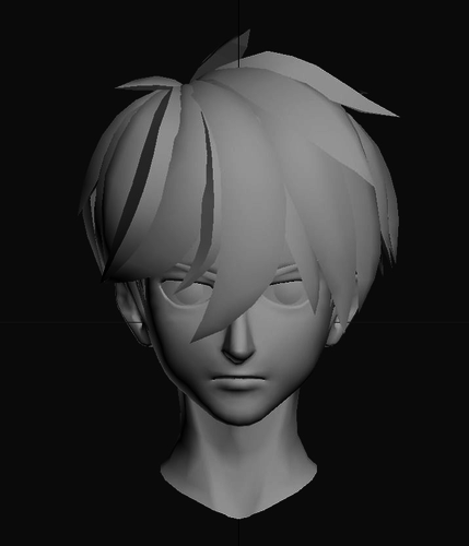 Anime Head model  Gundam Series- Boy Low-poly 3D model