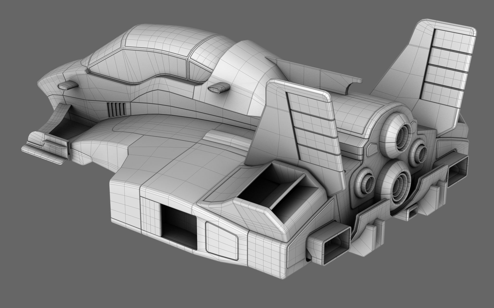 Sci-Fi Race Car Future Formula 3D model_19