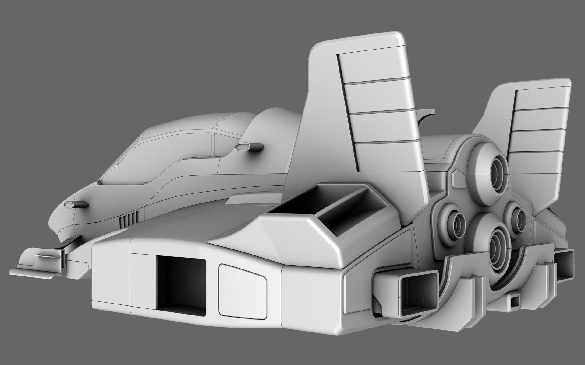 Sci-Fi Race Car Future Formula 3D model_9