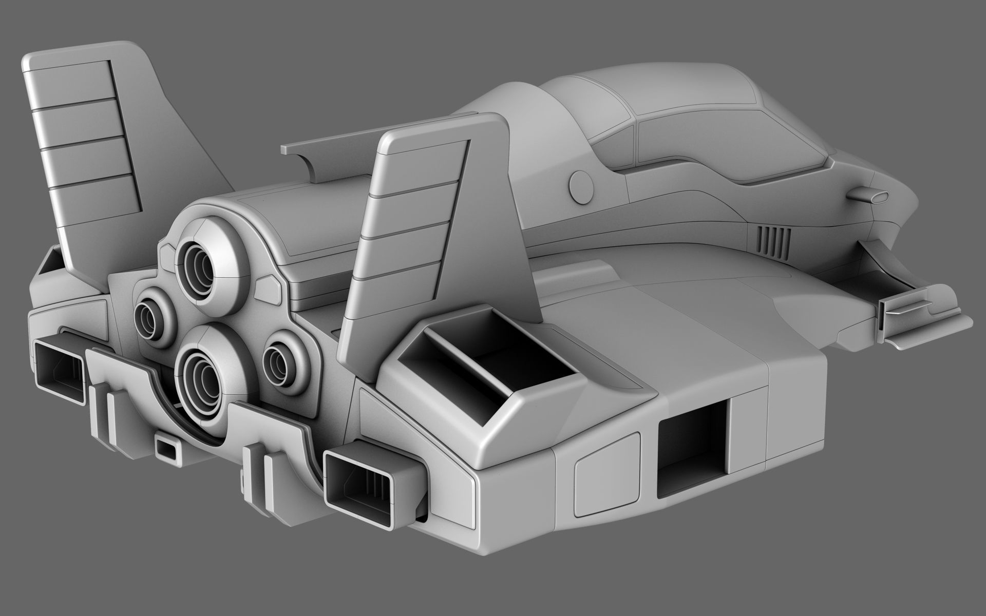 Sci-Fi Race Car Future Formula 3D model_5