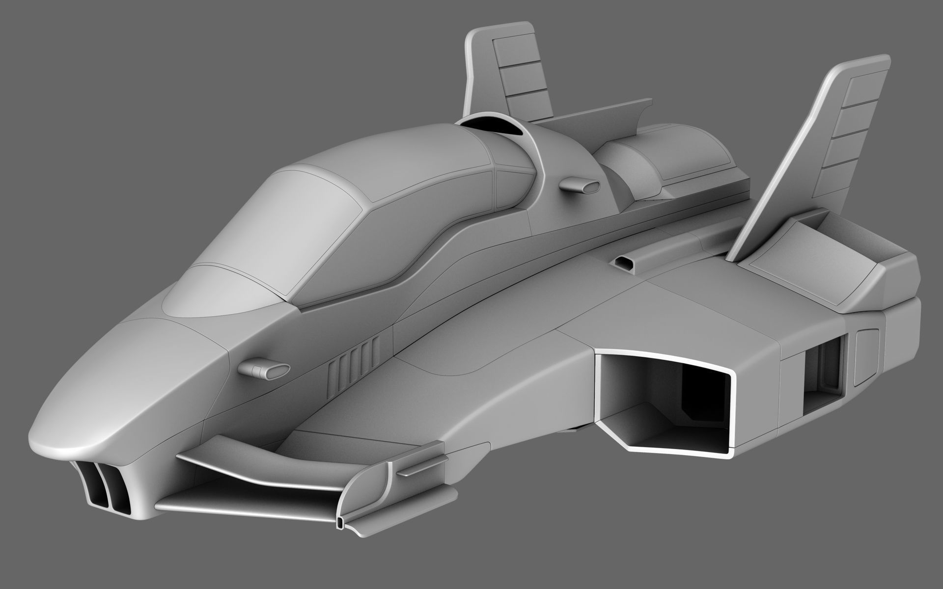 Sci-Fi Race Car Future Formula 3D model_15