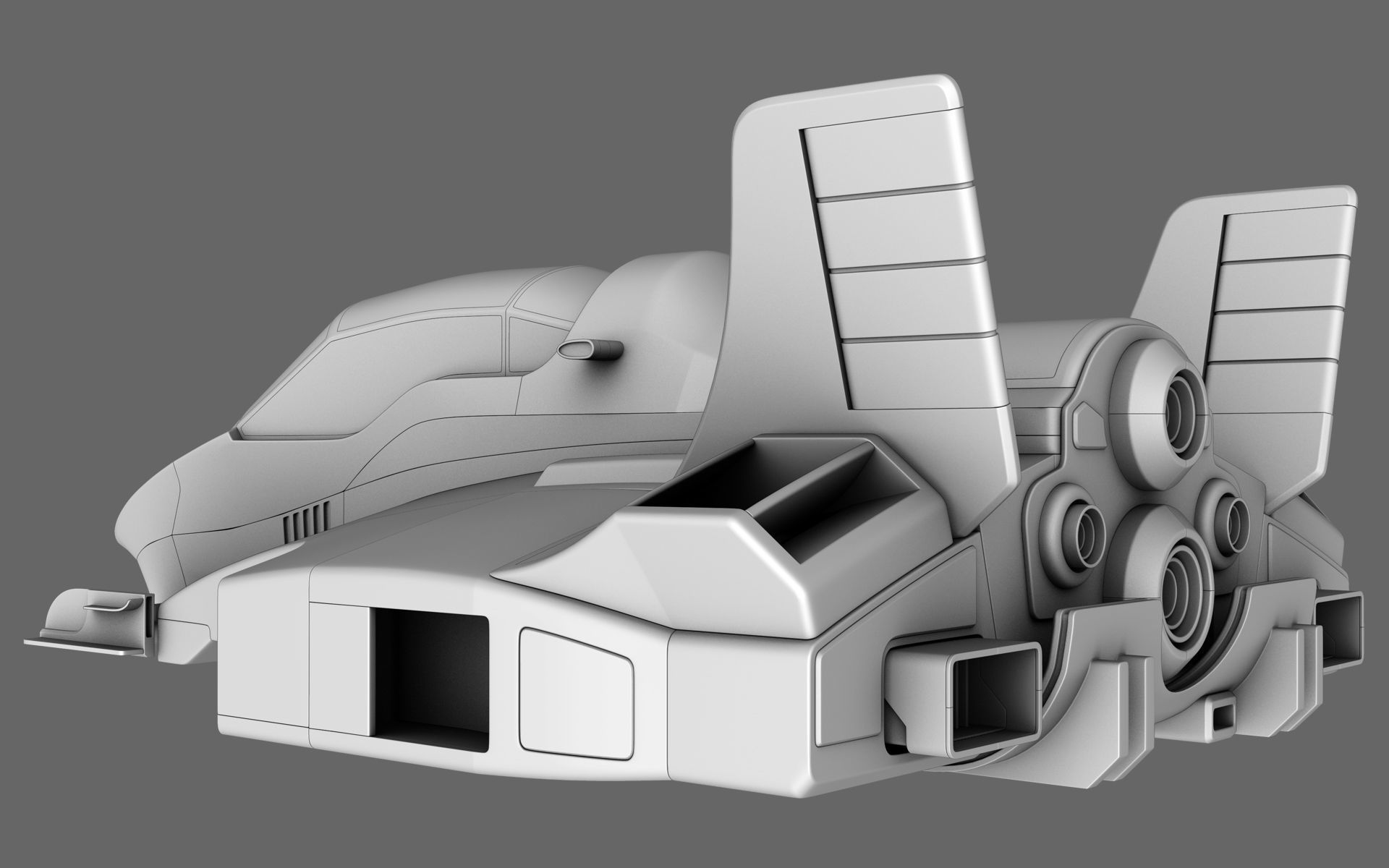 Sci-Fi Race Car Future Formula 3D model_8