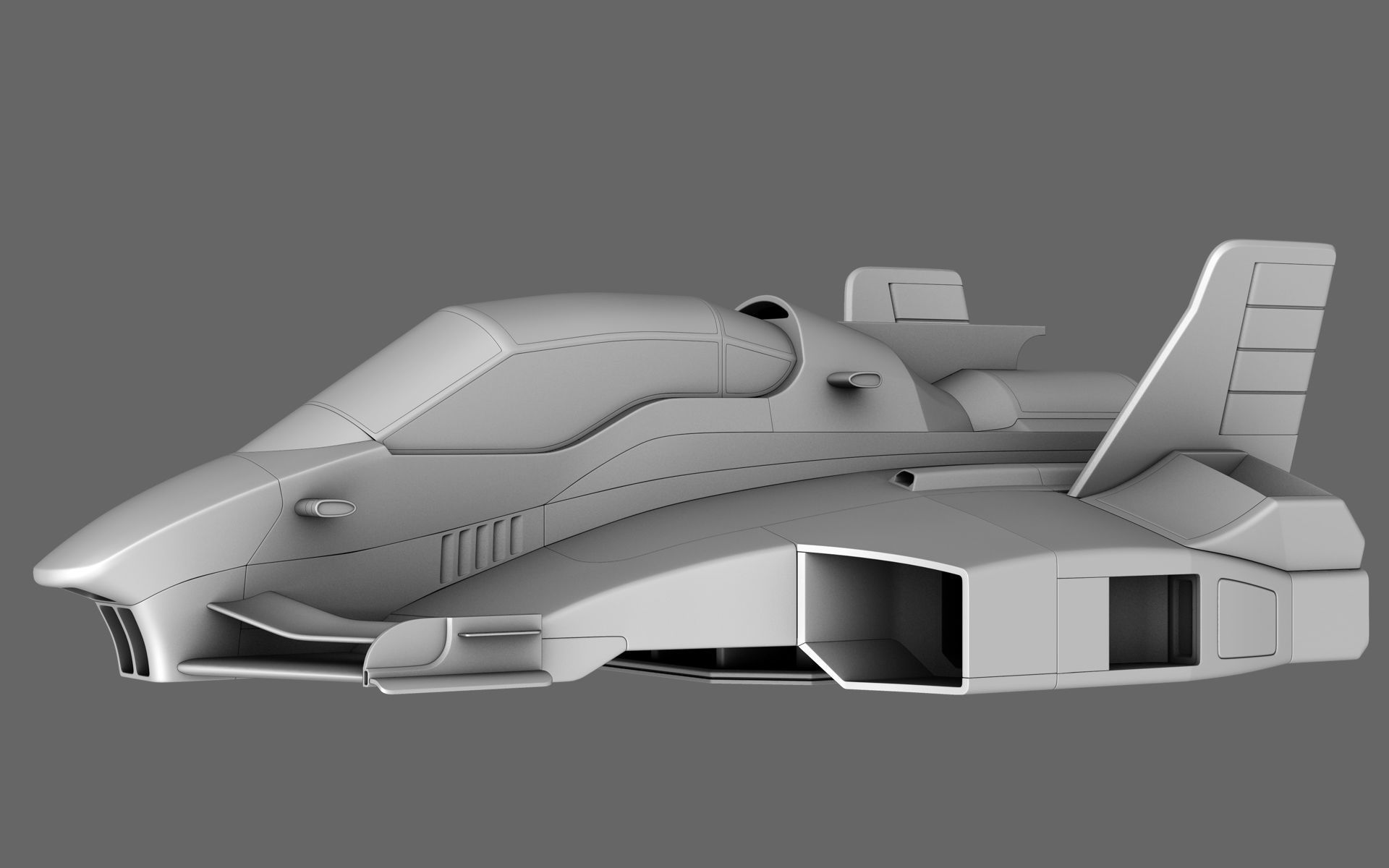Sci-Fi Race Car Future Formula 3D model_10