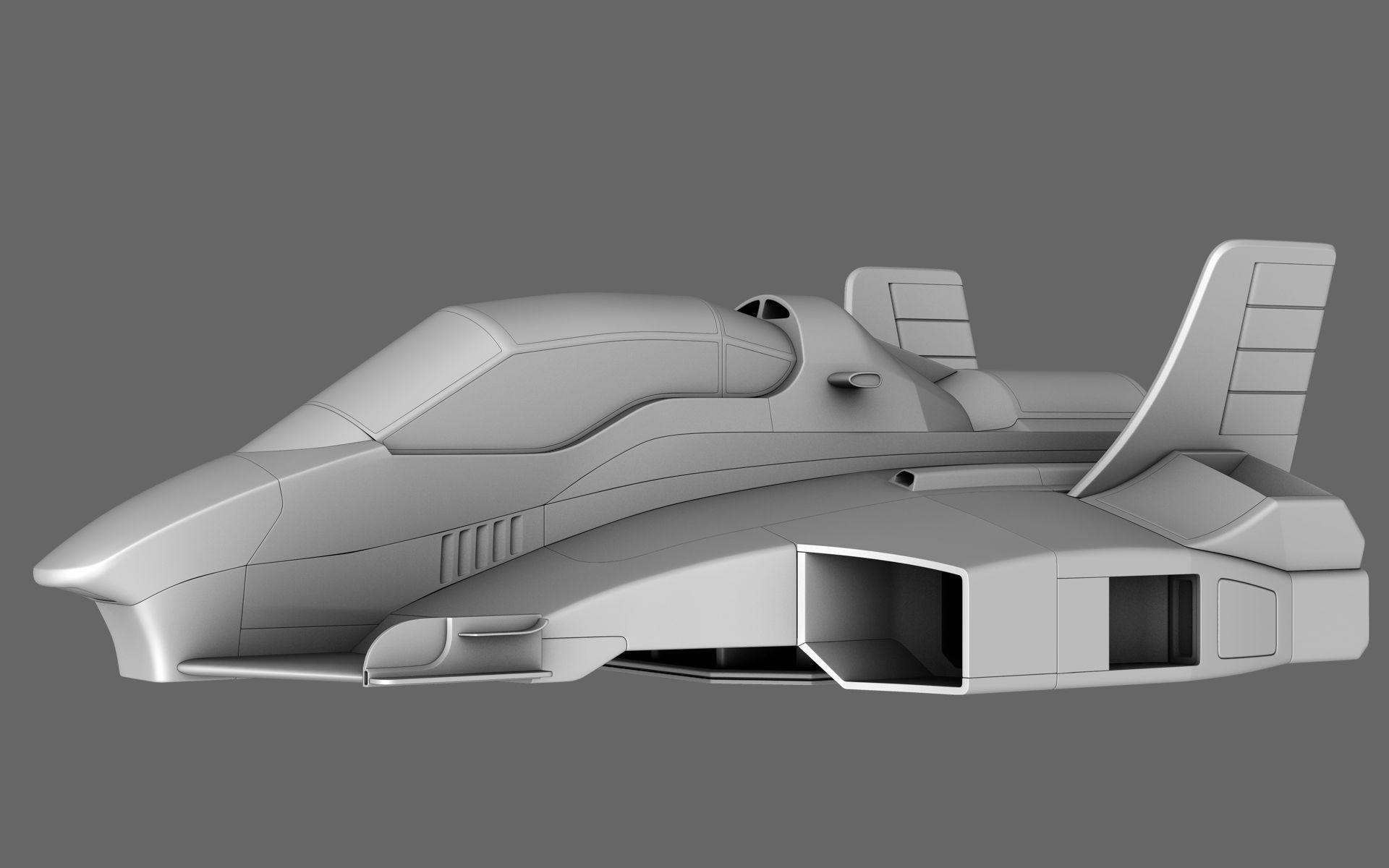 Sci-Fi Race Car Future Formula 3D model_11