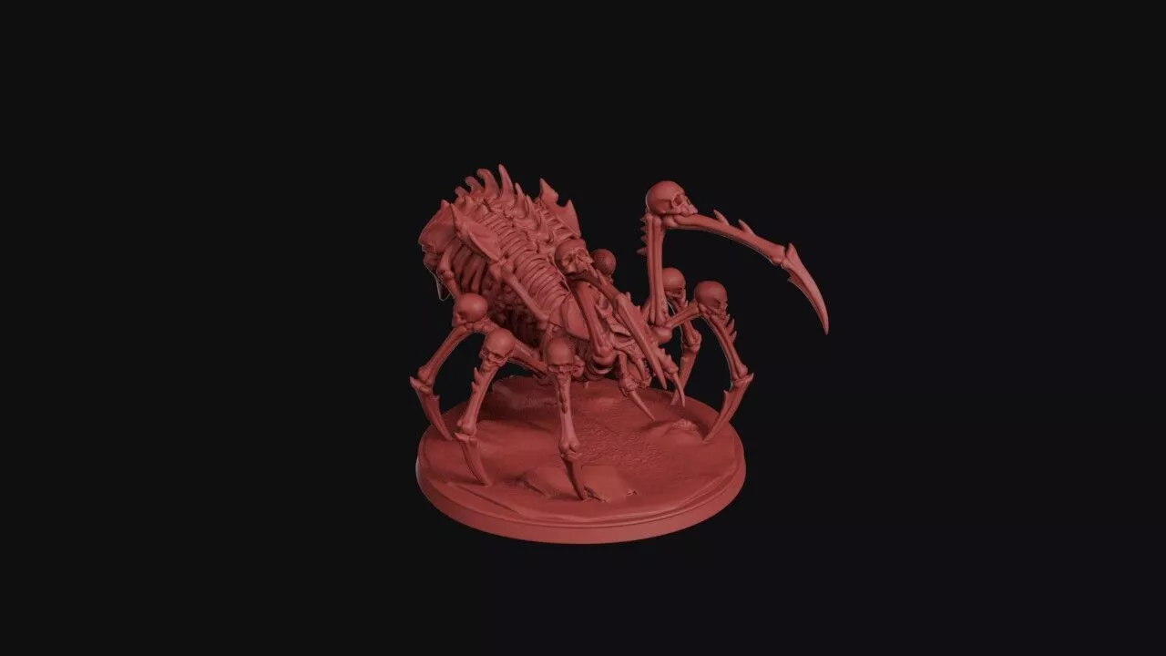 Skeletal Bone Spider Construct Miniature 3D print model