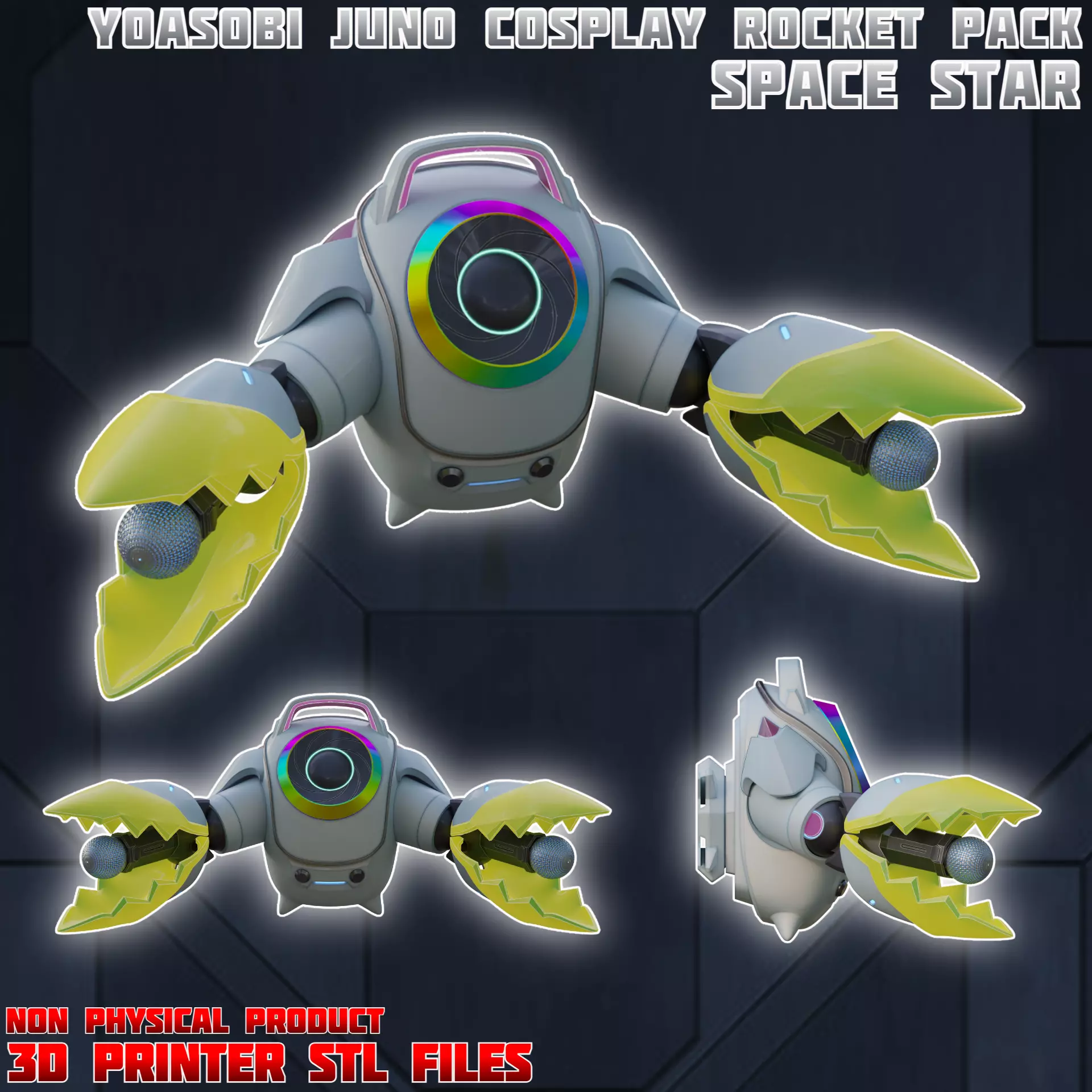 Space Star Juno Rocket Pack Overwatch 3D print model