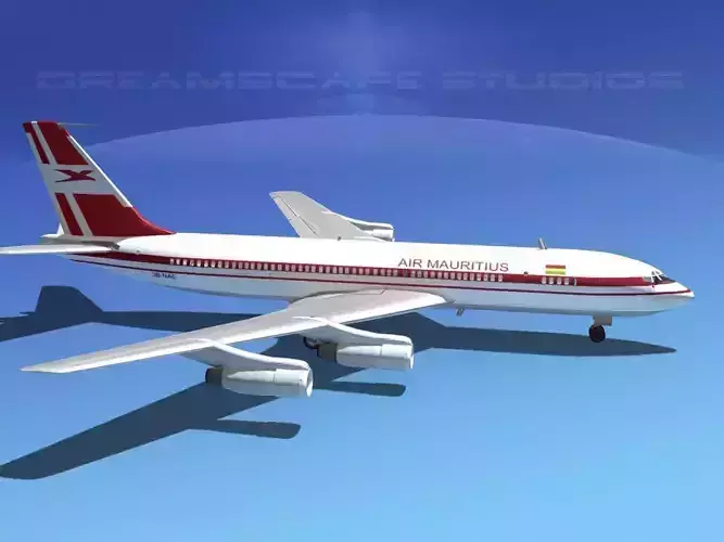 Boeing 707 Air Mauritius 3D model