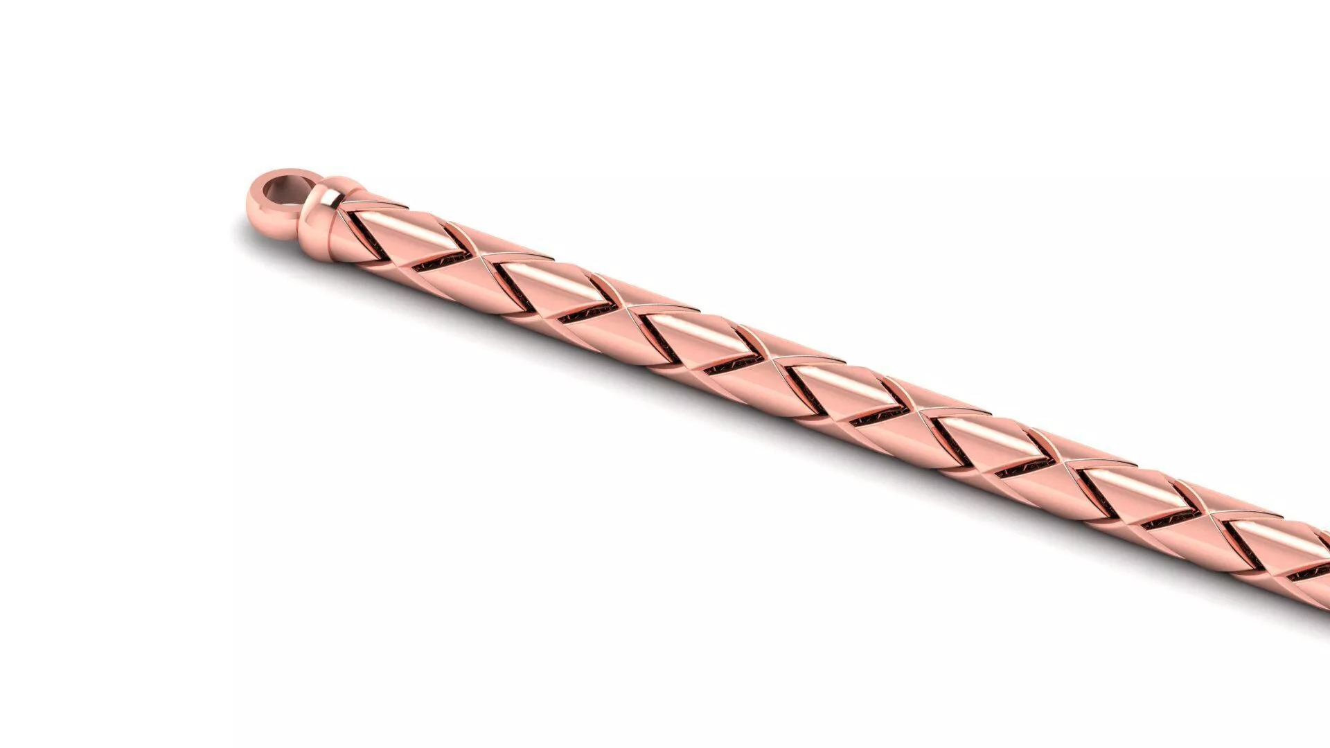 7mm Strick Pre supported Braided Bracelet 3D Printable 3D print model