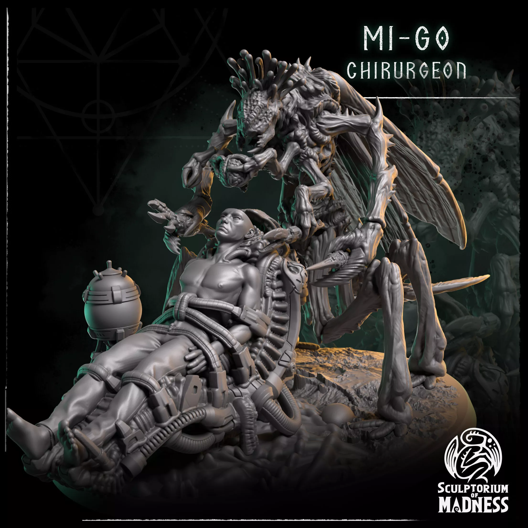 Mi-Go Chirurgeon Diorama - The Whisperer in Darkness 3D print model