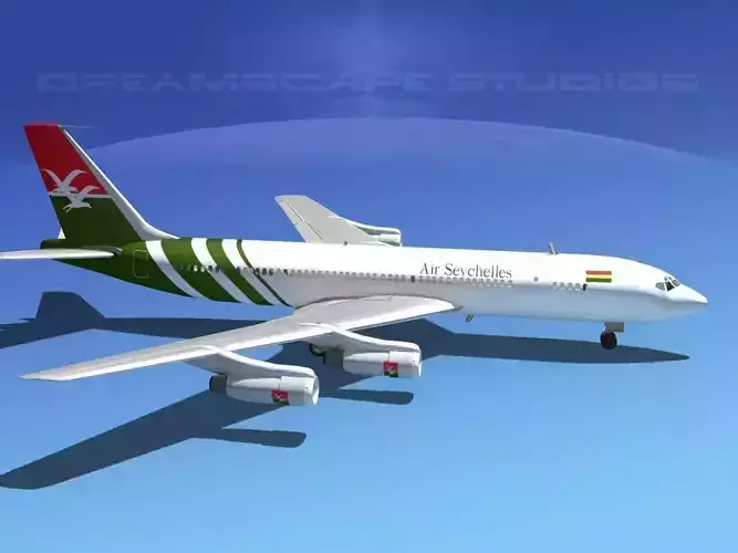 Boeing 707 Air Seychelles 3D model