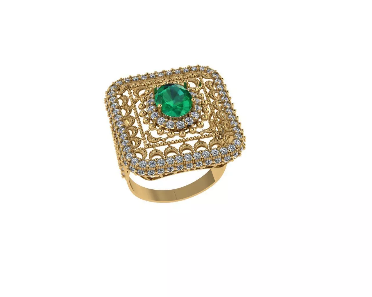 Indian Traditional Rings 3D print model