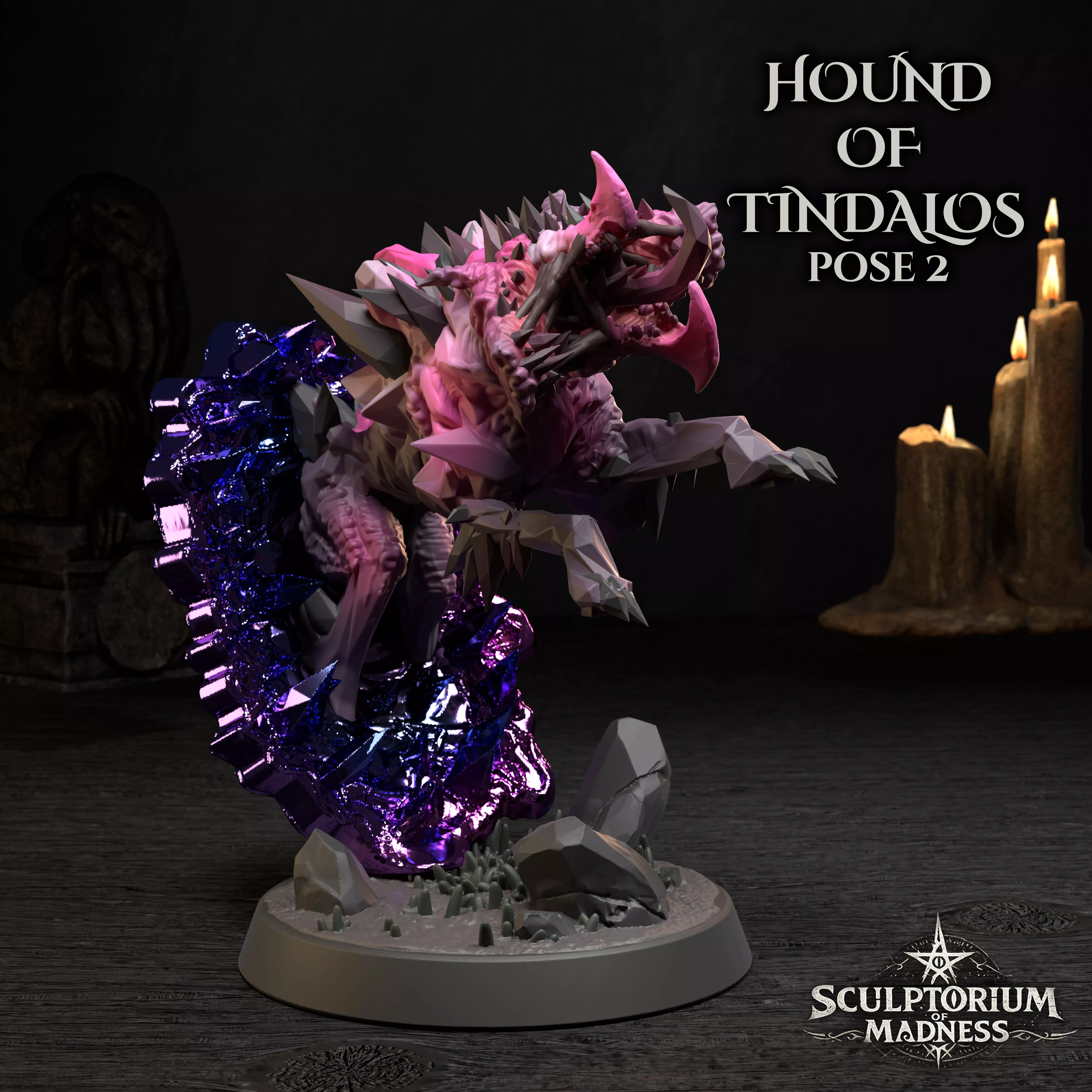 Hound of Tindalos - pose 2 - ScoobThulu 3D print model