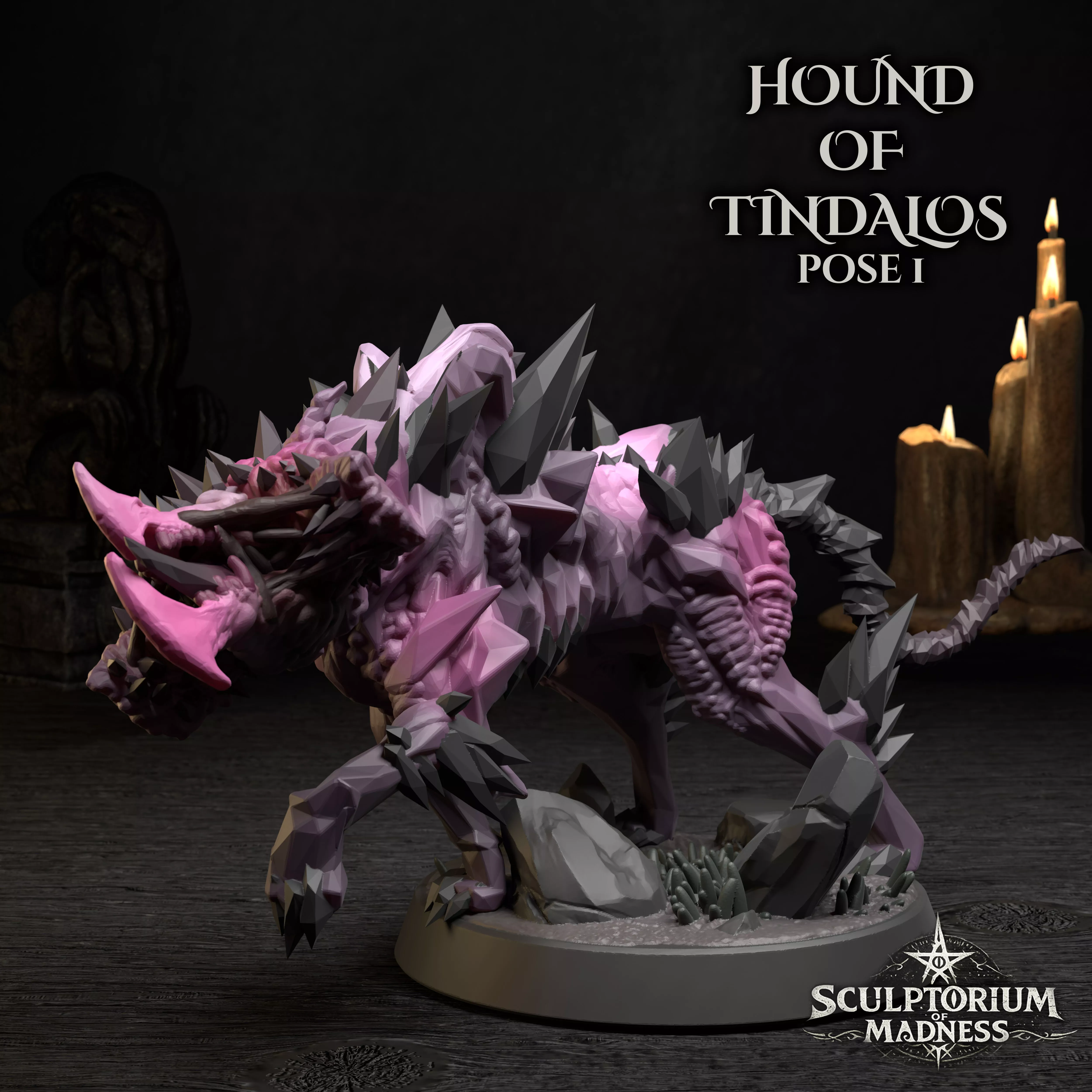 Hound of Tindalos - pose 1 - ScoobThulu 3D print model