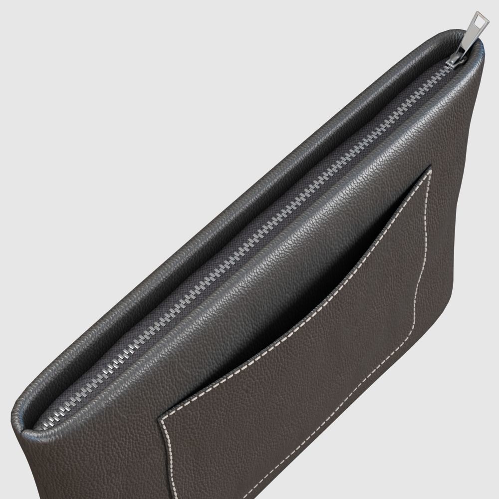 Leather Pouch 3D model_9