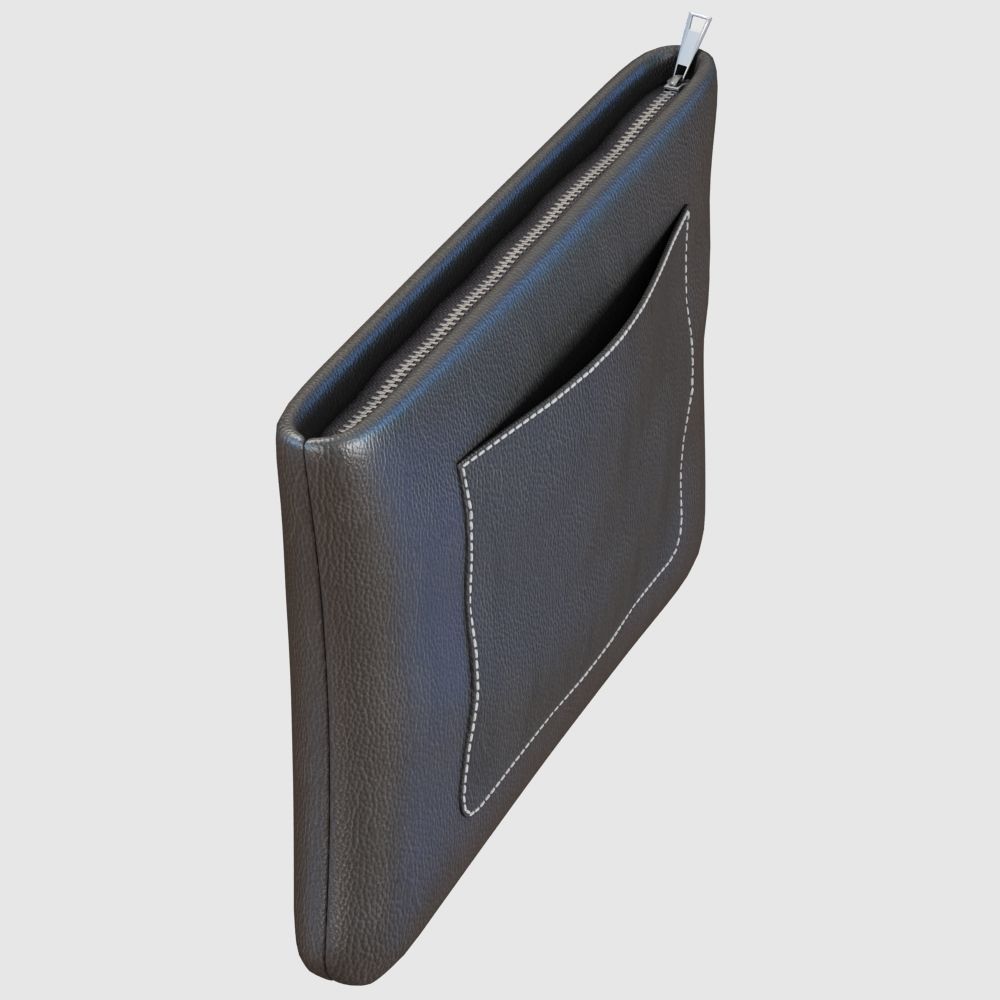 Leather Pouch 3D model_2
