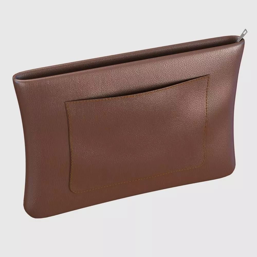 Leather Pouch 3D model_0