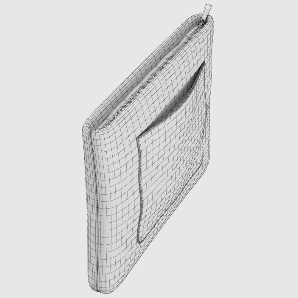 Leather Pouch 3D model_16