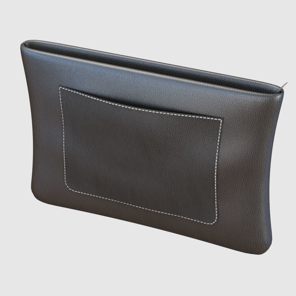 Leather Pouch 3D model_8